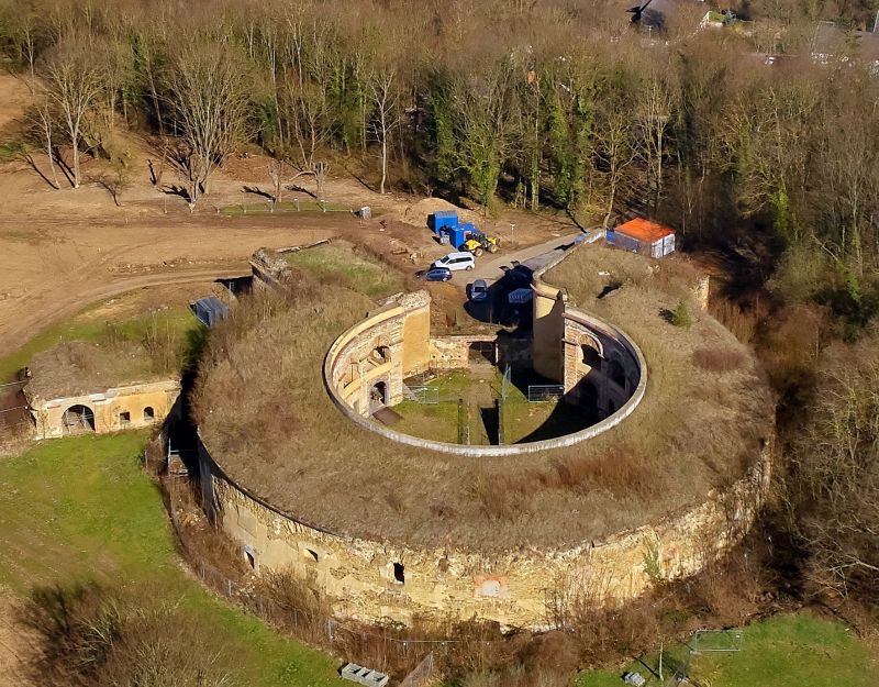 Luftaufnahme des Festung Asterstein